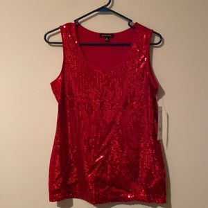 Womens sequined tank NWT medium